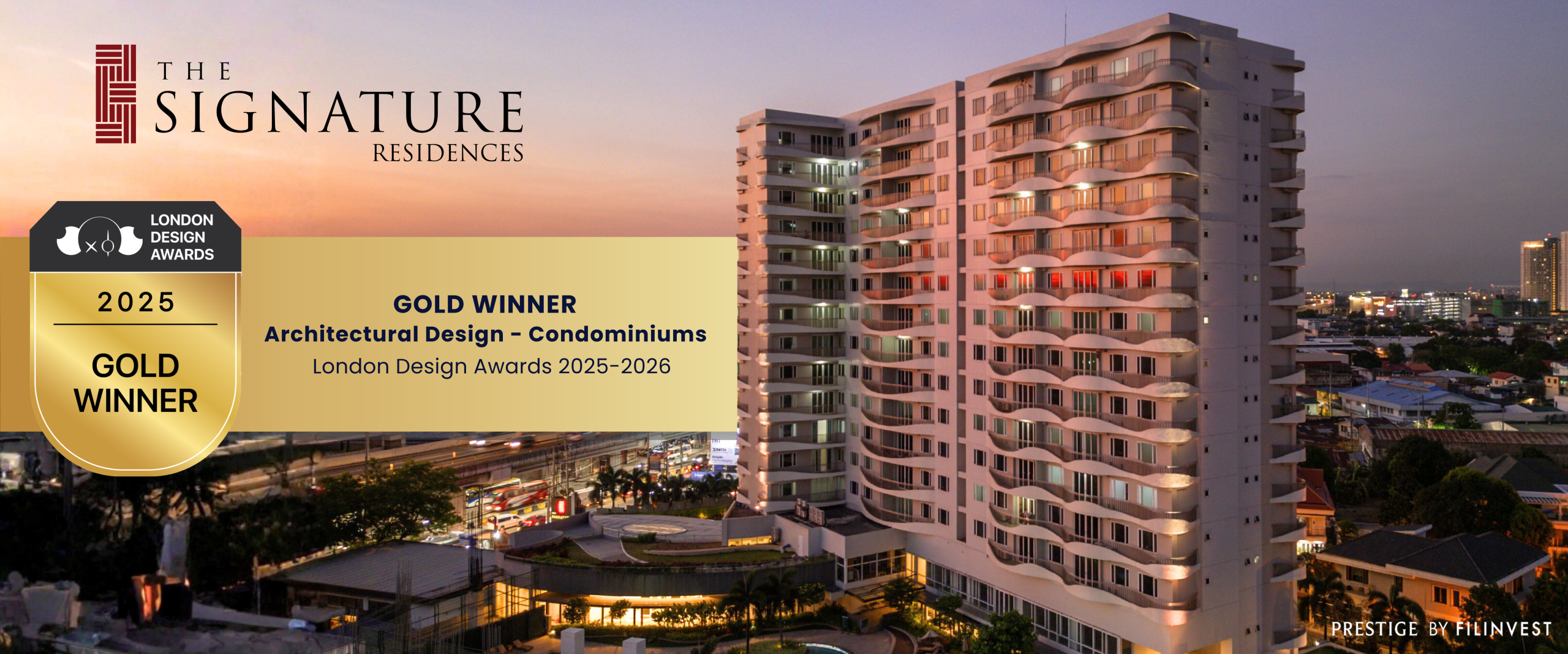 The Signature won the Gold Award for Architectural Design